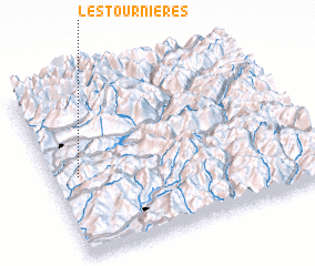 3d view of Les Tournieres