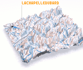 3d view of La Chapelle-du-Bard