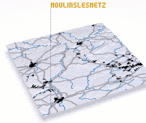 3d view of Moulins-lès-Metz