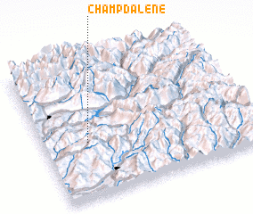 3d view of Champdalène