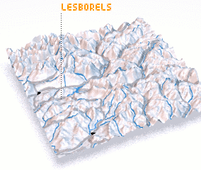 3d view of Les Borels