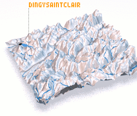 3d view of Dingy-Saint-Clair