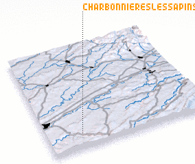 3d view of Charbonnières-les-Sapins