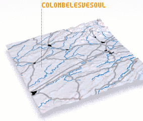 3d view of Colombe-lès-Vesoul