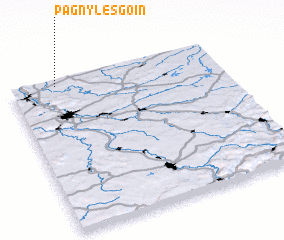 3d view of Pagny-lès-Goin