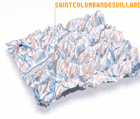 3d view of Saint-Colomban-des-Villards