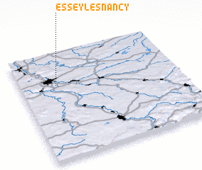 3d view of Essey-lès-Nancy