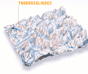 3d view of Thorens-Glières