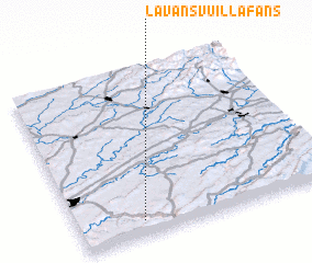 3d view of Lavans-Vuillafans