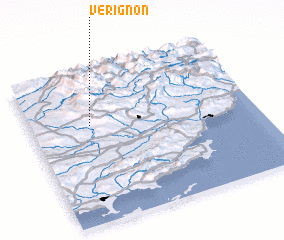 3d view of Vérignon