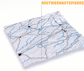 3d view of Mouthier-Haute-Pierre