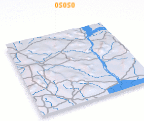 Ososo (Nigeria) map - nona.net