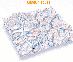 3d view of Les Glaisoles