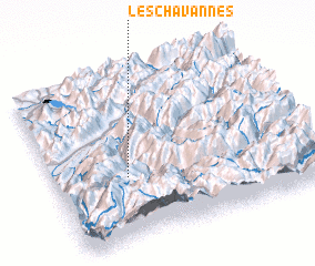 3d view of Les Chavannes