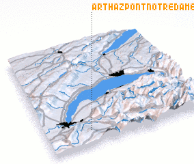 3d view of Arthaz-Pont-Notre-Dame