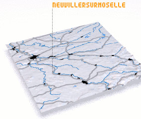 3d view of Neuviller-sur-Moselle