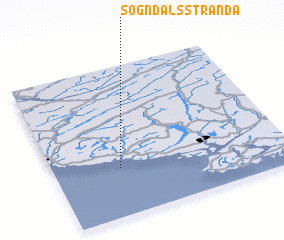 3d view of Sogndalsstranda