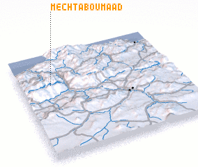 3d view of Mechta Boû Maʼâd