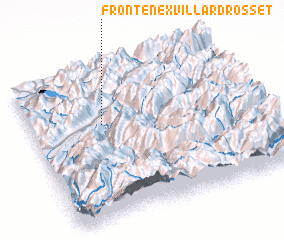 3d view of Frontenex-Villard-Rosset