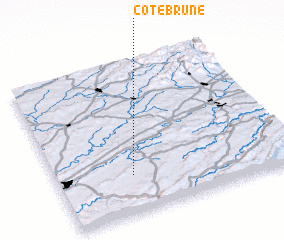 3d view of Côtebrune