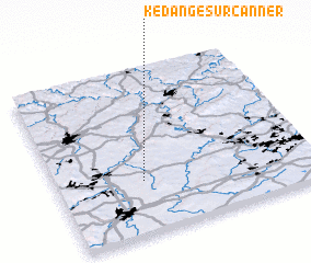 3d view of Kédange-sur-Canner