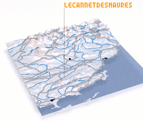 3d view of Le Cannet-des-Maures