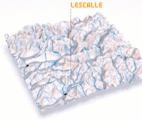3d view of LʼEscalle