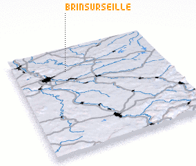 3d view of Brin-sur-Seille