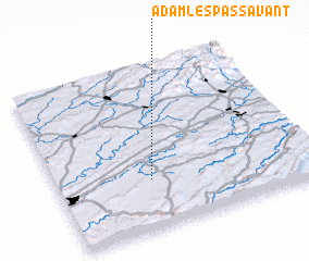 3d view of Adam-lès-Passavant