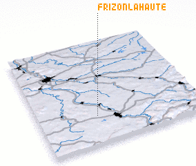 3d view of Frizon-la-Haute