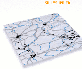 3d view of Silly-sur-Nied