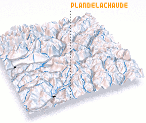 3d view of Plan de la Chaude