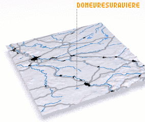 3d view of Domèvre-sur-Avière