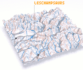 3d view of Les Champsaurs