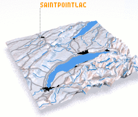 3d view of Saint-Point-Lac