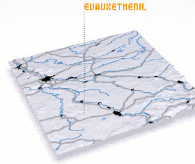 3d view of Évaux-et-Ménil