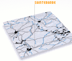 3d view of Sainte-Barbe