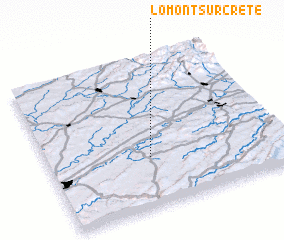 3d view of Lomont-sur-Crête