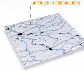 3d view of Laneuveville-en-Saulnois