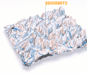 3d view of Deux Nants