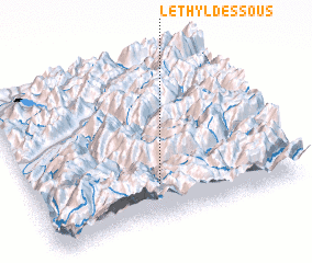 3d view of Le Thyl-Dessous