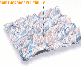 3d view of Saint-Jean-de-Belleville