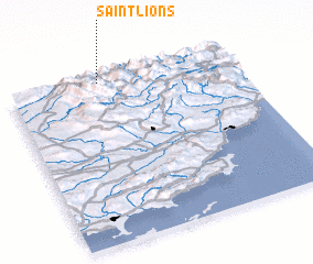 3d view of Saint-Lions