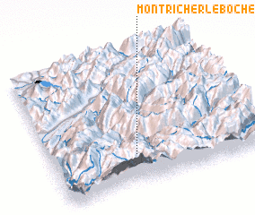 3d view of Montricher-le-Bochet