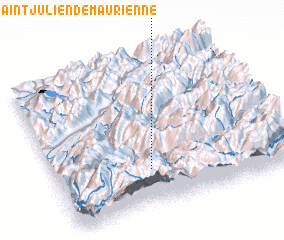 3d view of Saint-Julien-de-Maurienne