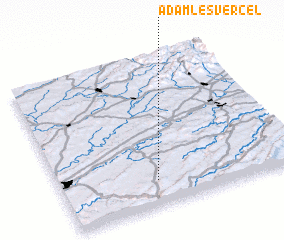 3d view of Adam-lès-Vercel