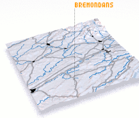 3d view of Brémondans