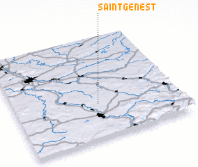 3d view of Saint-Genest