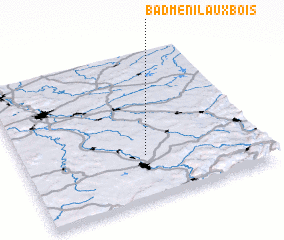 3d view of Badménil-aux-Bois