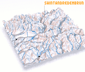 3d view of Saint-André-dʼEmbrun